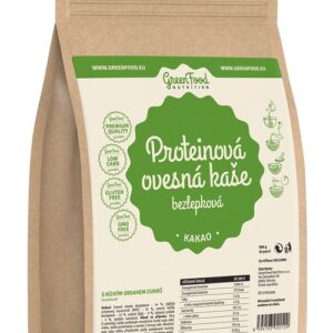Greenfood proteinová ovesná kaše bezlepková 500 g - kakaová