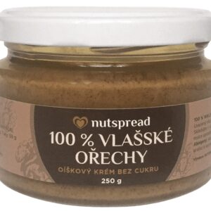 Nutspread 100% ořechové máslo 250 g - lískové ořechy prošlé dmt
