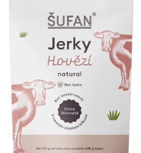 Šufan jerky natural 20 g - hovězí